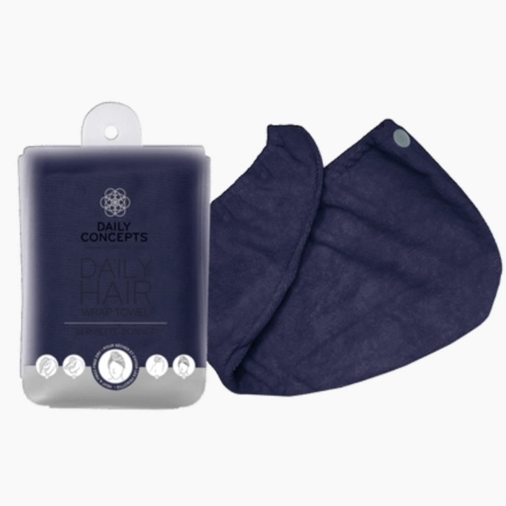 Hair Wrap Towel | Daily Concepts | NEW | Deep Blue | Hair Towel Wrap